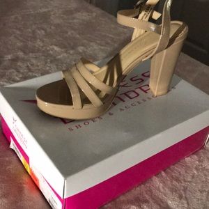 shoes size 91/2 high and wide heels